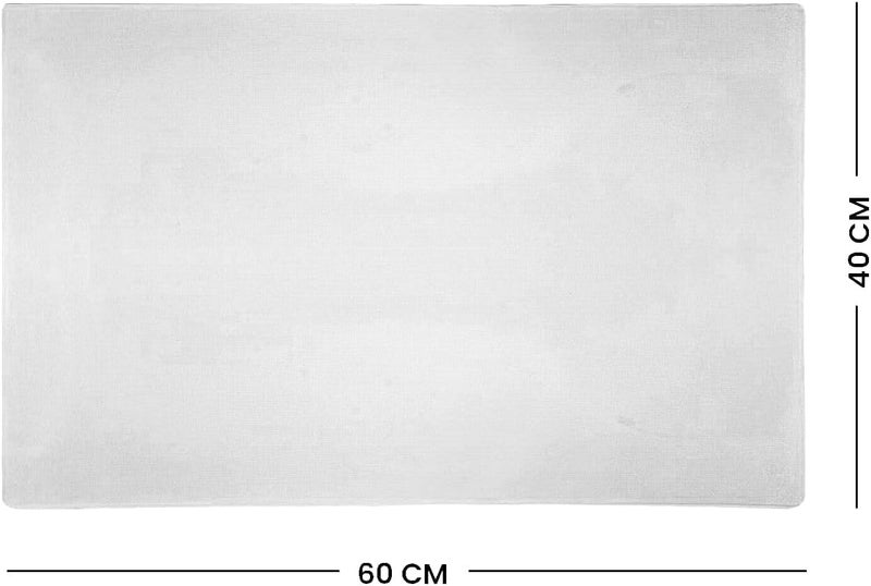 Chef Inox Widely used design Professional Heavy Duty High-Density Polyethylene Cutting Board - 60 x 40 x 2cm White Light sturdy raw material - Image 3