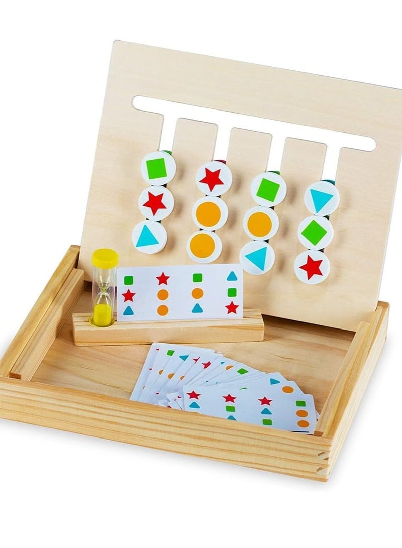 The Brain Gym Factory Unisex 4 Color Wooden Game Multicolor S Size Brain Gym Factory - Image 2