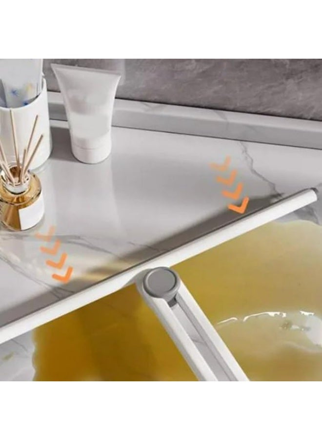 Rotating  Silicone Window Squeegee – Double Line T-Shaped Glass Cleaner with Soft Rubber for Bathroom, Car, and Home Windows - Image 3