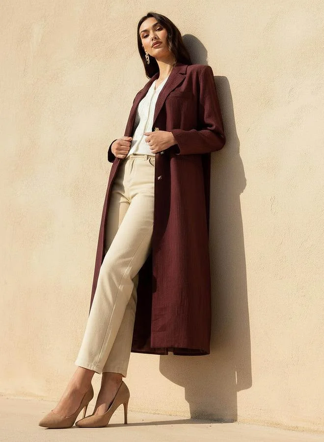 ايكونيك معطف أيقوني عادي بجيوب