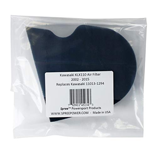 Spree compatible replacement for Kawasaki KLX110 KLX 110 air filter (2002-2015) - Image 2