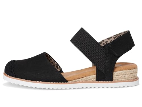 Skechers Women's Desert KISS-Sun Shining Ballet Flat, Black, 8 - Image 4