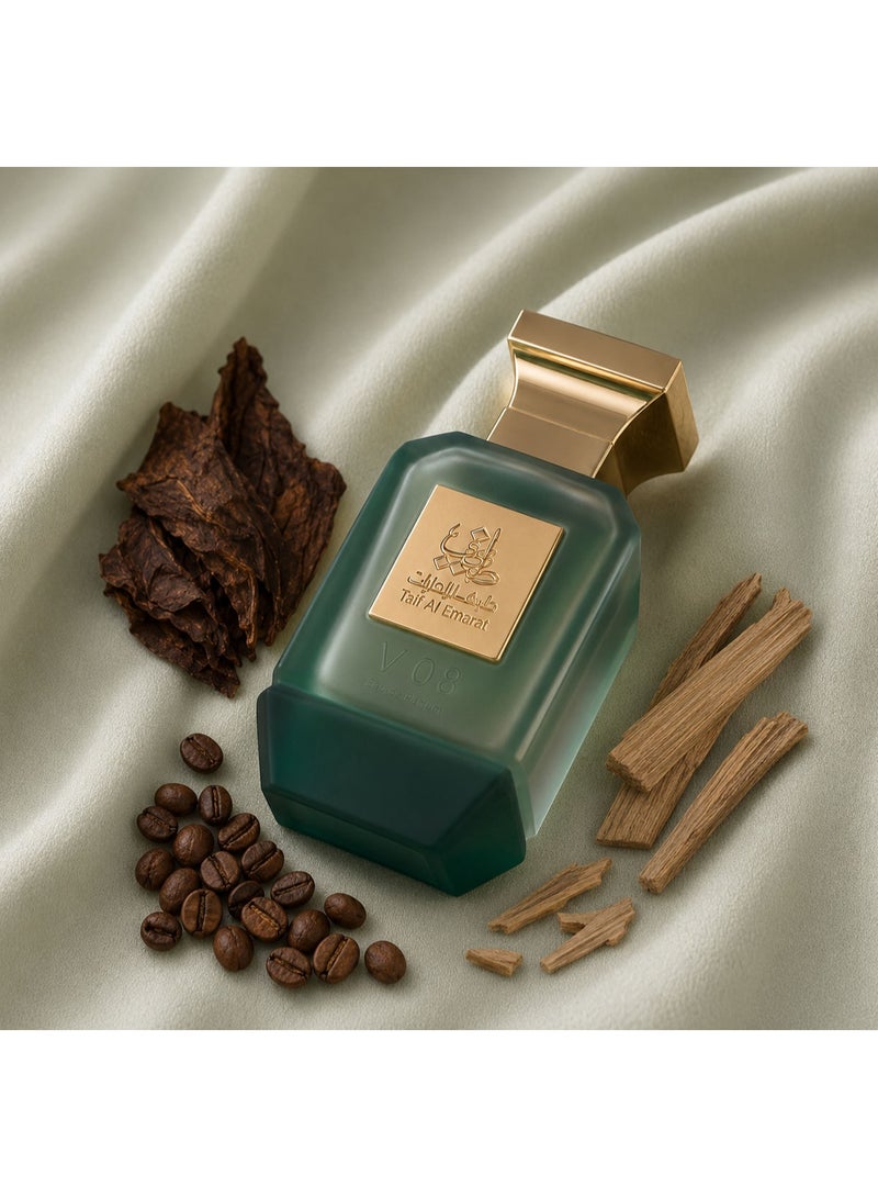 Taif Al Emarat V08 Eau de Parfum 75ml, Unisex Arabic Perfume, Long Lasting Tobacco Coffee Fragrance with Sandalwood - Image 5