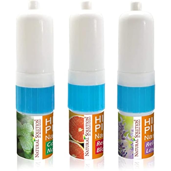 Natural Solution Himalayan Pink Salt Nasal Inhaler Aromatherapy with Natural Essential Oils, Cleans The Respiratory System, Relief Breathing Congestion, -3 Pack - Image 1