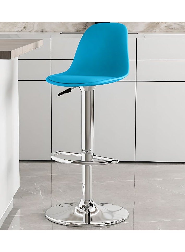 DubaiGallery كرسي طعام مجموعة من 2 بار ستول معدني حديث مع مسند ظهر، كراسي بار مخملية، كراسي عداد للمطبخ والمقهى والعشاء والبار - Image 1