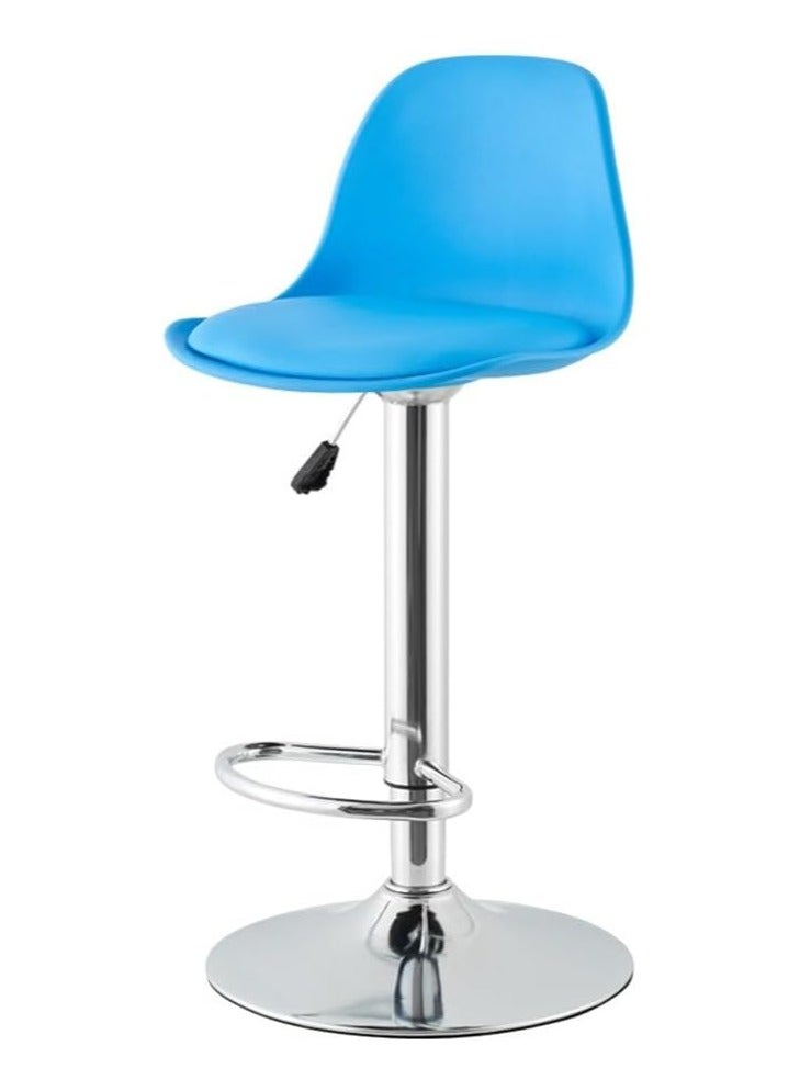 DubaiGallery كرسي طعام مجموعة من 2 بار ستول معدني حديث مع مسند ظهر، كراسي بار مخملية، كراسي عداد للمطبخ والمقهى والعشاء والبار - Image 2