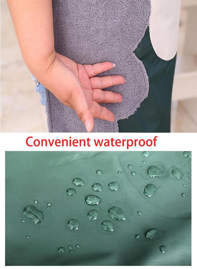 general Versatile waitress apron with adjustable neck band green - Image 3