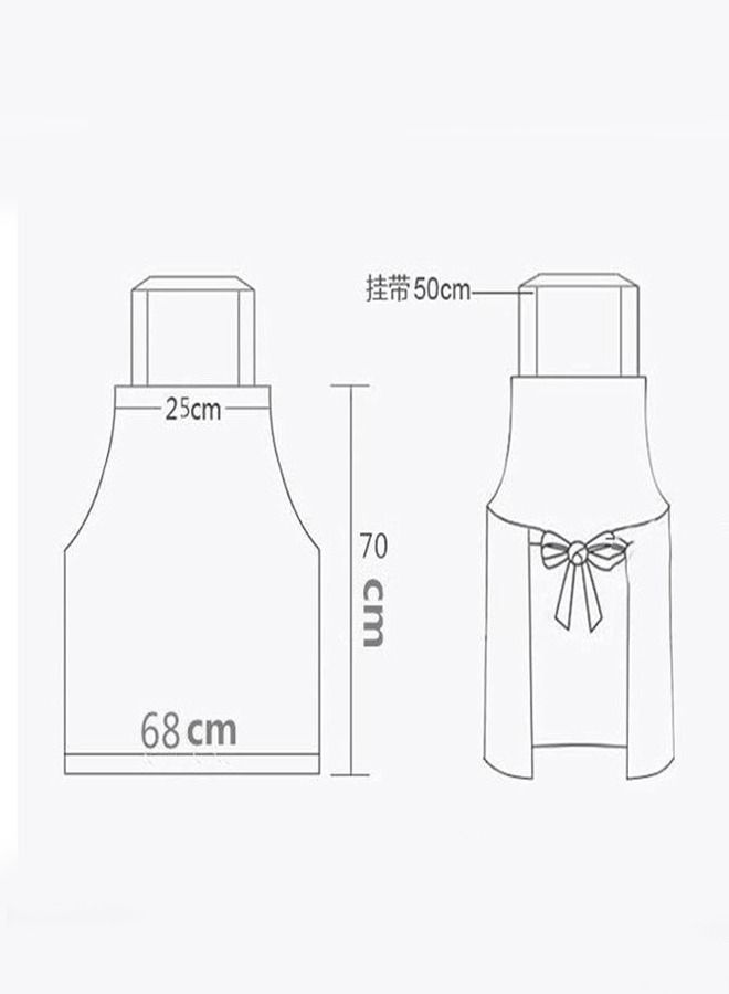 general Versatile waitress apron with adjustable neck band green - Image 4