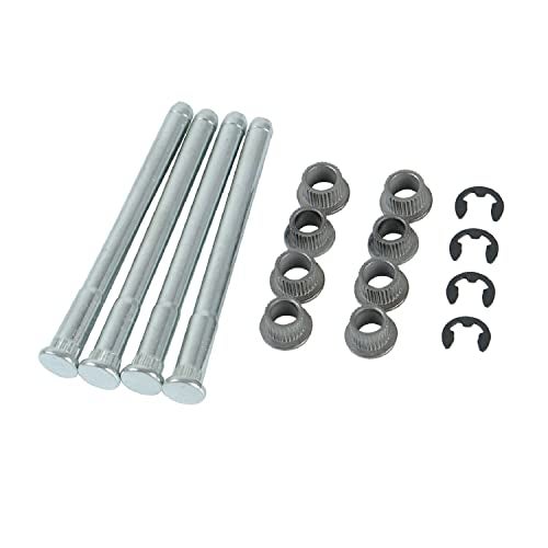 VKVXCLON Door Hinge Pin and Bushing Repair Kits Compatible with Chevy S10 GMC S10 Pickup Blazer GMC S15 Pickup 1994-2004 Sonoma Jimmy Oldsmobile Bravada Door Hinge Repair Set 4 Pins 2 Door - Image 1
