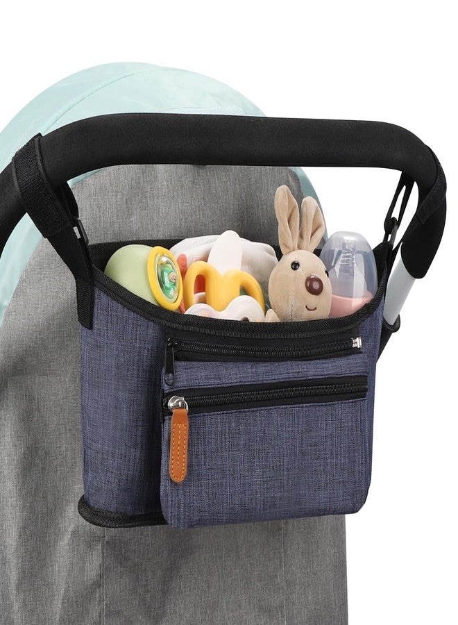 Accmor Universal Stroller Organizer with Detachable Phone Bag, Stroller Bag Caddy Organizer Stroller Accessories for Uppababy, Baby Jogger, Nuna, Doona, Britax Strollers - Image 1