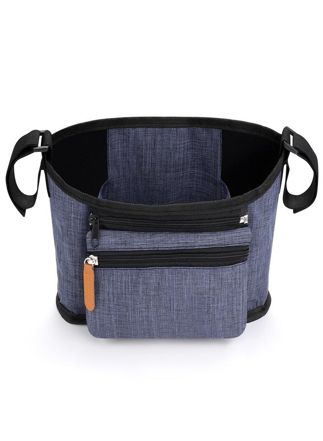 Accmor Universal Stroller Organizer with Detachable Phone Bag, Stroller Bag Caddy Organizer Stroller Accessories for Uppababy, Baby Jogger, Nuna, Doona, Britax Strollers - Image 2
