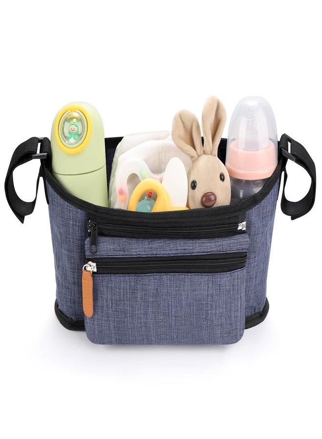 Accmor Universal Stroller Organizer with Detachable Phone Bag, Stroller Bag Caddy Organizer Stroller Accessories for Uppababy, Baby Jogger, Nuna, Doona, Britax Strollers - Image 3