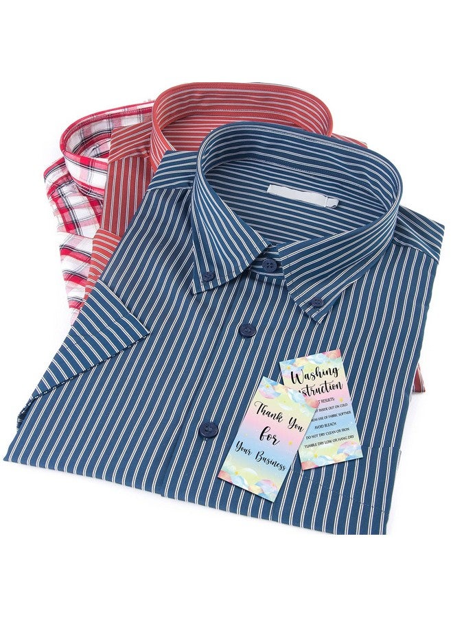 تشينكو 200 قطعة من بطاقات تعليمات غسل القميص وبطاقات العناية بالكوب وبطاقات تغليف القميص 3.5 × 2 لأصحاب الأعمال الصغيرة والمتاجر عبر الإنترنت - Image 5