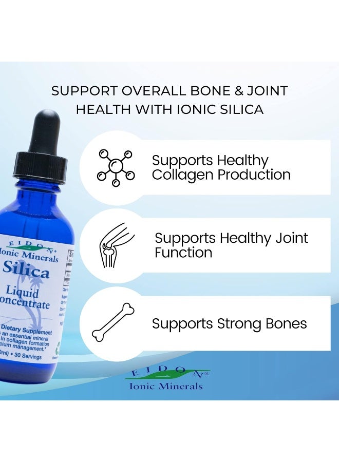 Eidon Ionic Minerals Eidon Mineral Supplements, Ionic Minerals, Silica, Liquid Concentrate, 2 oz (60 ml) - Image 4