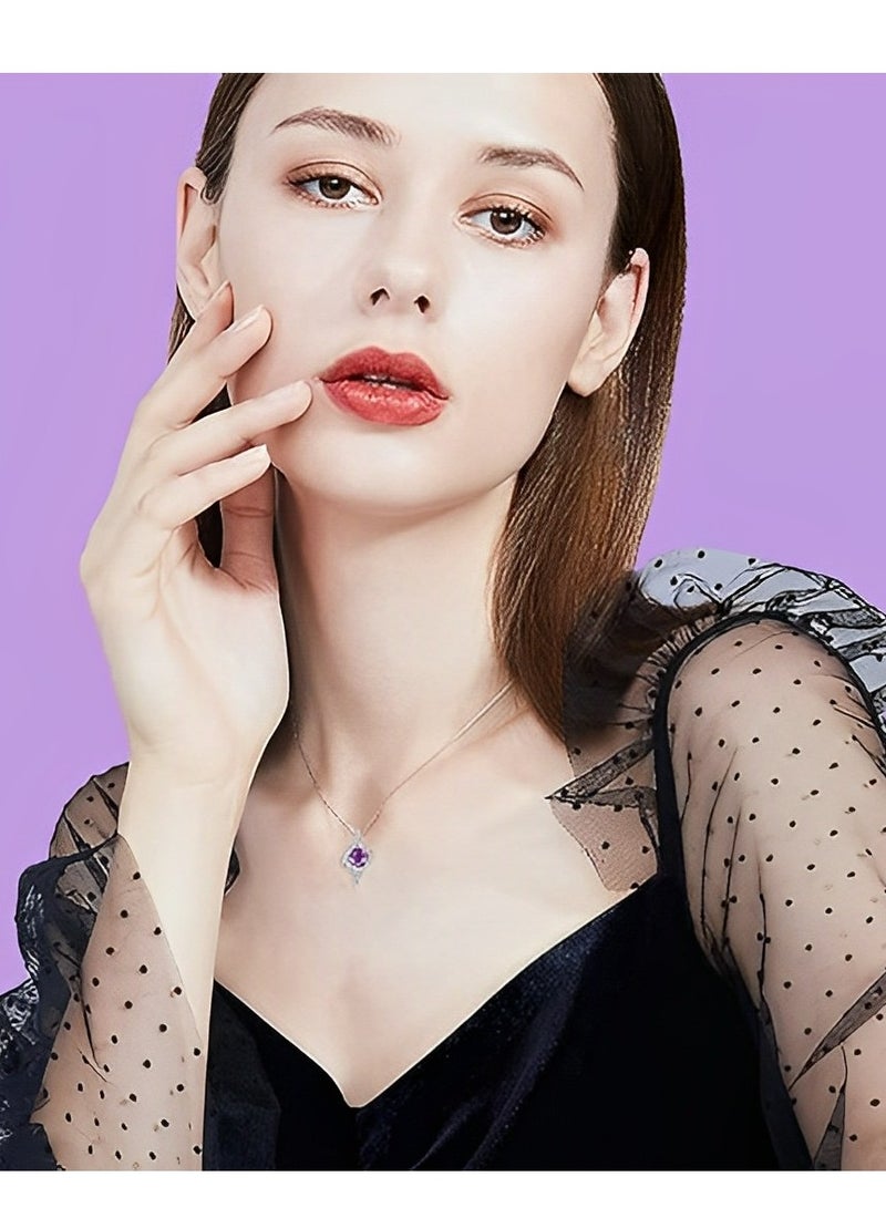 سنسيب قلادة سواروفسكي إليمنتس من الفضة الإسترلينية عيار 925 للنساء هدية مجوهرات مع صندوق هدايا - Image 3