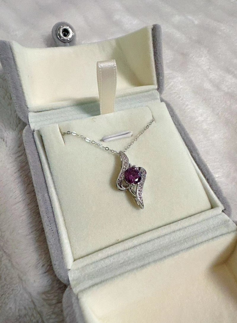 سنسيب قلادة سواروفسكي إليمنتس من الفضة الإسترلينية عيار 925 للنساء هدية مجوهرات مع صندوق هدايا - Image 4