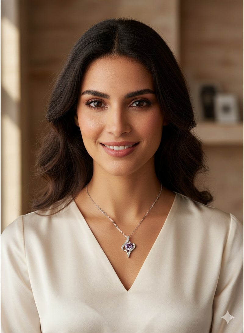 سنسيب قلادة سواروفسكي إليمنتس من الفضة الإسترلينية عيار 925 للنساء هدية مجوهرات مع صندوق هدايا - Image 2