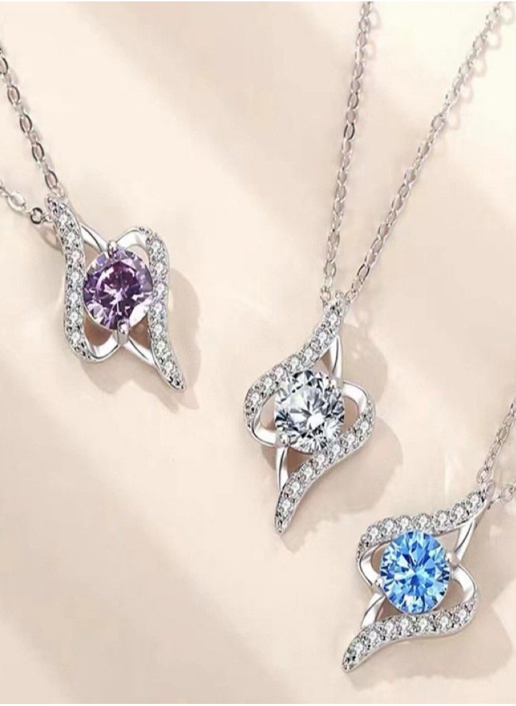 SYNSYB - SYNSYB 925 Sterling Silver Pendent Necklace for Women Gift  Jewelry with Gift Box - Image 1
