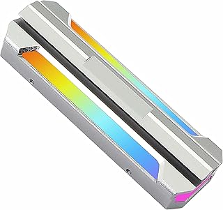 XMSJSIY ARGB M.2 Heatsink Cooler M.2 SSD Solid State Disk Radiator 5V 3Pin ARGB Double-Sided Heat Sink with Thermal - Image 1