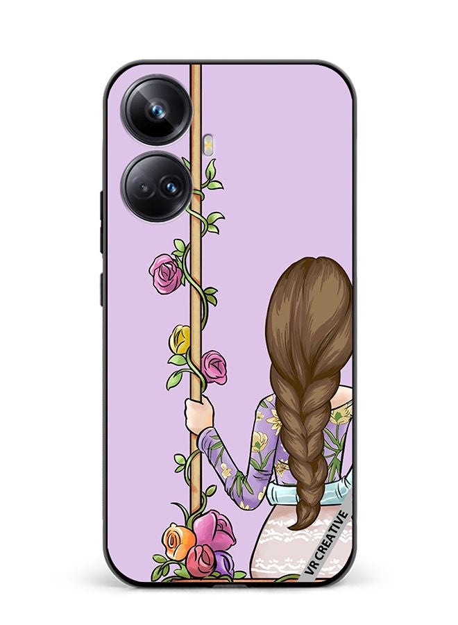 VR CREATIVE Protective Case Cover For Realme 10 Pro Plus Beautiful Girl Looking Front Design Multicolour - Image 1