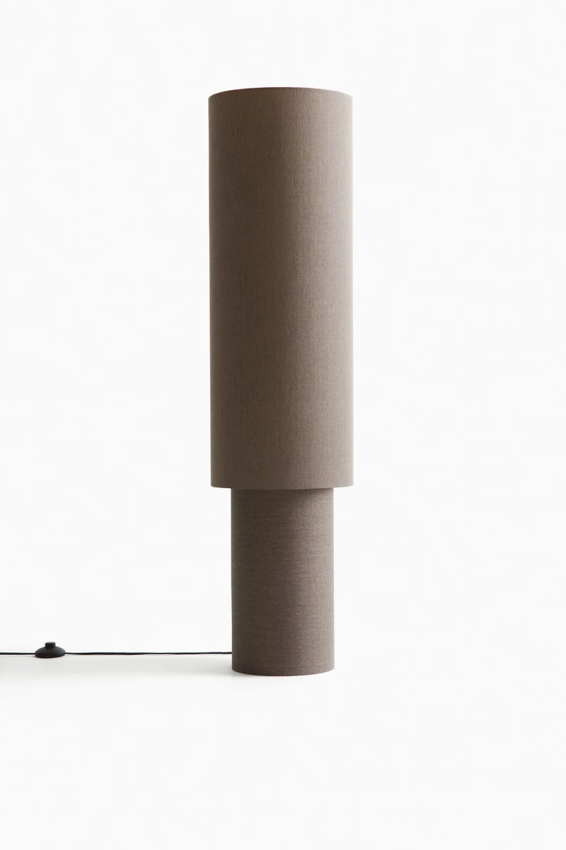 H&M Fabric/metal straw lamp