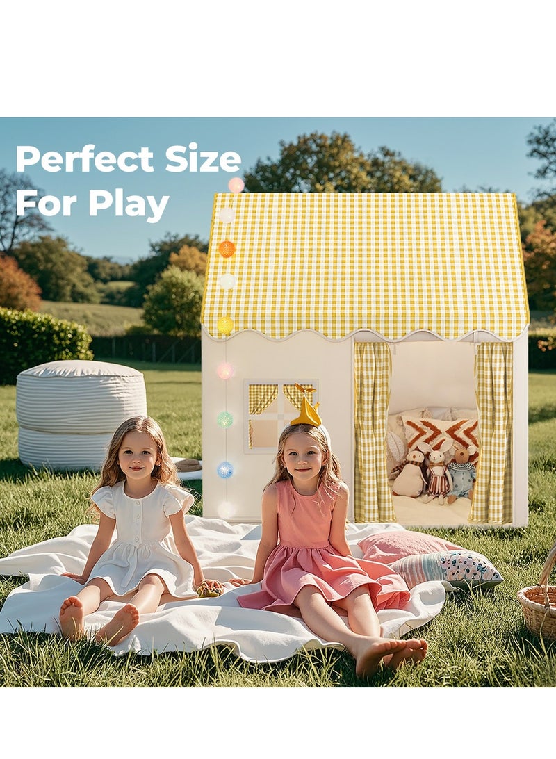 TMOHRA Large Kids Tent Playhouse Indoor Outdoor with LED Lights Kids Toddler Play Tent,Outdoor Playhouse Tent for Baby Princess Castle Tent,Kids Indoor Play Room Toys for Boys Girls 3-10 Years Old - Image 5