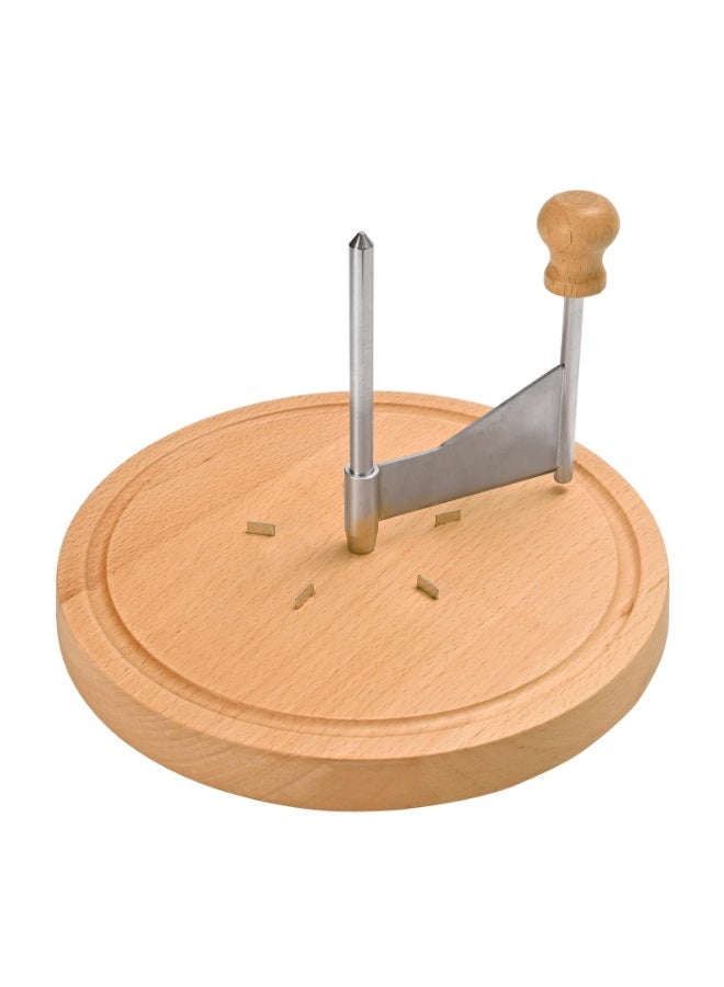 Wooden Cheese Curler, 8.5 Inches Cheese Cutter Stainless Steel Cheese Shaver for Cheese Wheel  Chocolate, Manual Cheese Slicer Kit, Suitable for Home, Restaurants, Cafes, and Dessert Shops - Image 2