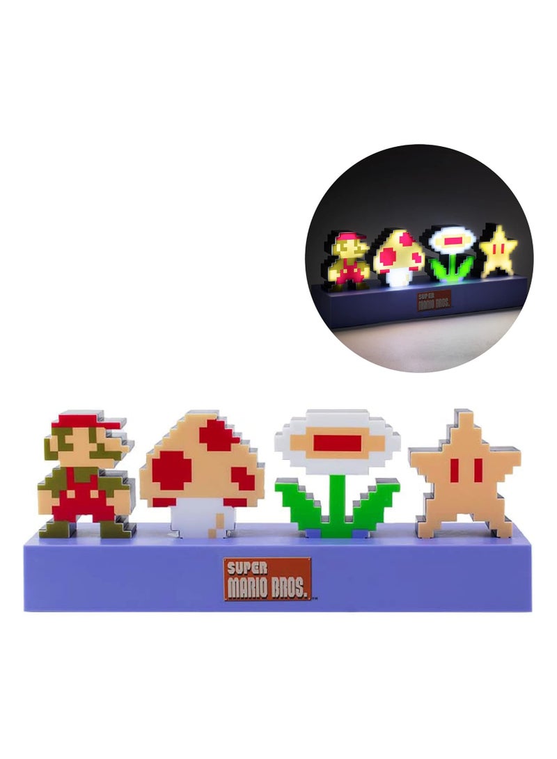 general Super Mario Bros Icons Light Sound Reactive Mode Decorative Light Up Super Mario Figure Bedroom Accessories Decor - Image 1