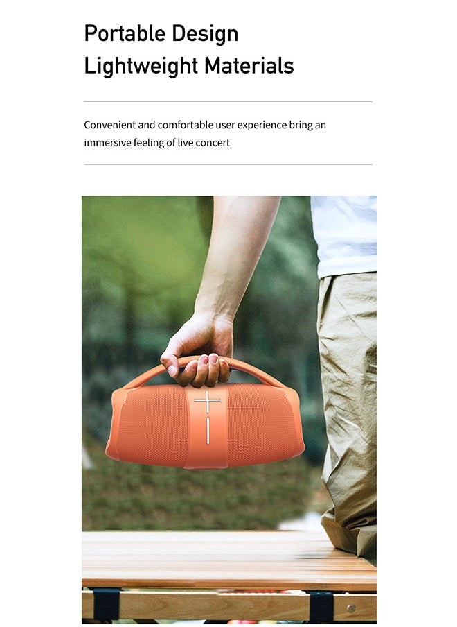 Awei Portable Bluetooth Speaker, 360 Degree Stereo Surround Sound, IPX5 Waterproof, TWS Tandem Support, 10W Dual Speakers, 3600mAh Long Battery Life - Great for Outdoor Parties, Camping, Beaches, and Home Use - High Performance Sound System, High Value and Good Sound Quality  - Image 2