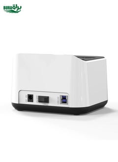 BURAQ Blueendless 2.5 / 3.5 inch SATA USB 3.0 2 Bay Hard Drive Dock (AU Plug)  - Image 3