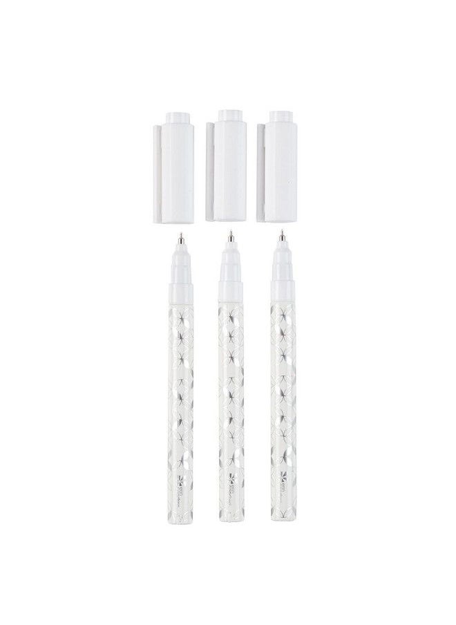 Erin Condren - 3Pack Fine Tip Wet Erase Markers White Ink Compatible With Colorful Snapin Dashboards Wall Organizers And Colorful Interchangeable Planner Covers - Image 1