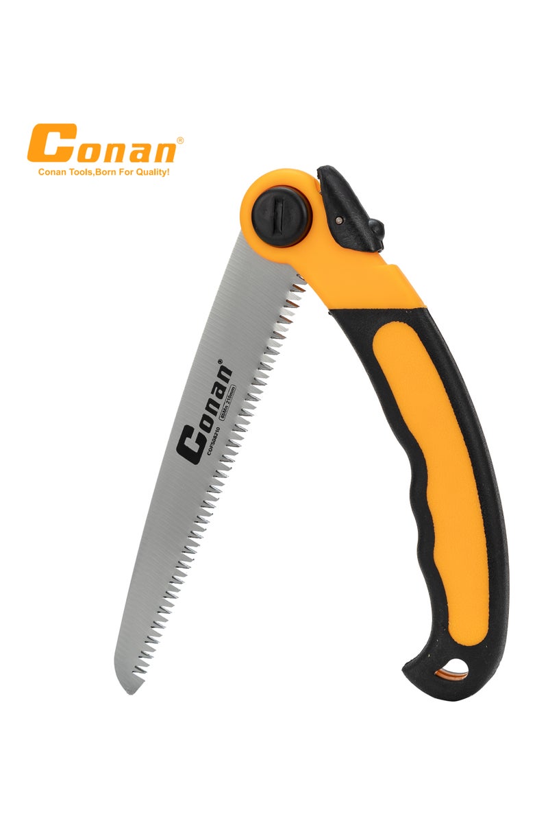 Conan 210mm Folding Hand Saw with Safety Lock and Comfort Grip – COFS08210 - Image 1