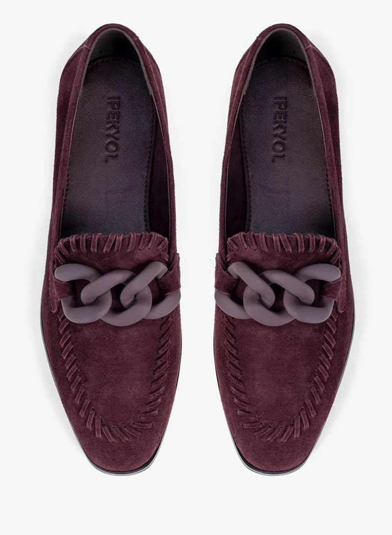 ابيكول أحذية لوفرز جلد سويدي