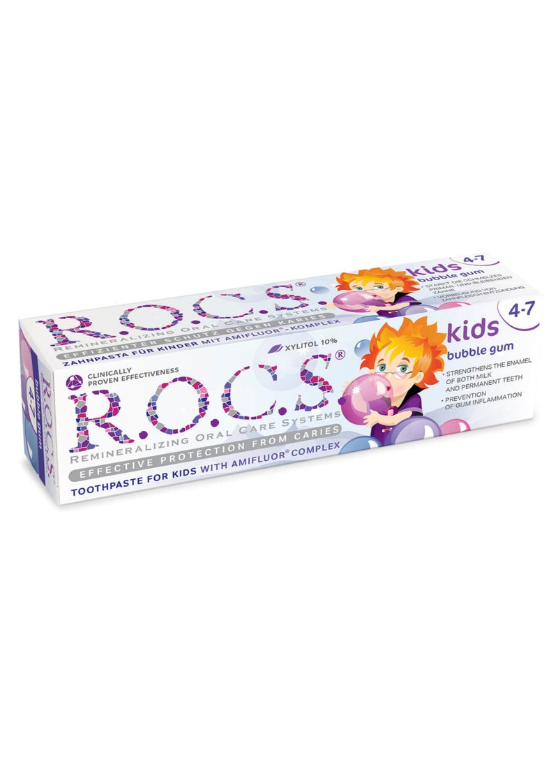 R.O.C.S Kids Bubble Gum Toothpaste 45g - Image 2