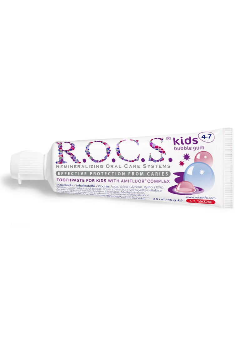 R.O.C.S Kids Bubble Gum Toothpaste 45g - Image 3
