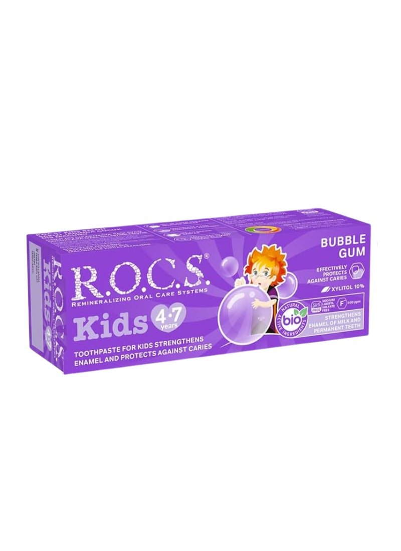 R.O.C.S Kids Bubble Gum Toothpaste 45g - Image 1