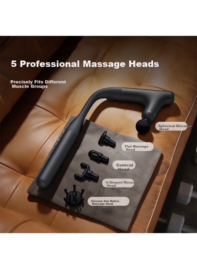 Merach Long-handle Fascia Gun Massage Device Deep Muscle Relaxation Massager For Shoulders, Neck, Waist, And Back Full-body Professional 3-in-1 Detachable Gift - Image 5