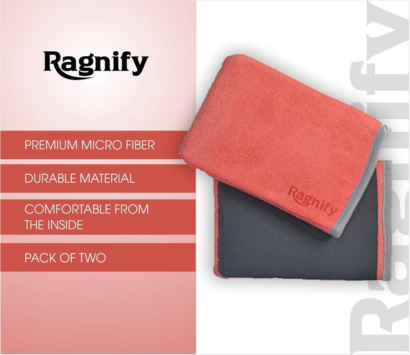 Ragnify Pack of 2 Clay Mitt Auto Detailing Medium Grade Clay Bar Alternative Mitt for Flawless Removal of Surface Bonded Micro Contaminant (Red) - Image 5