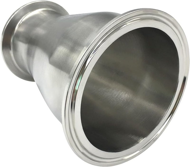 beduan Reducer Tri Clamp Ferrule Stainless Steel 304 Sanitary Fitting 4" Tube OD to 3" Tube OD (Pack of 1) - Image 2