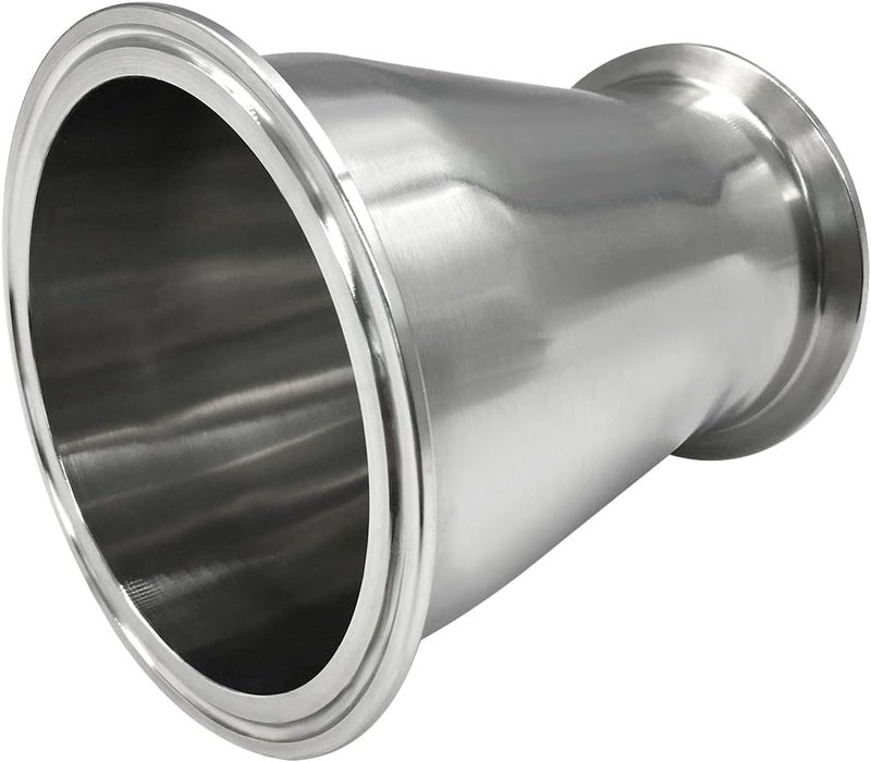 beduan Reducer Tri Clamp Ferrule Stainless Steel 304 Sanitary Fitting 4" Tube OD to 3" Tube OD (Pack of 1) - Image 1