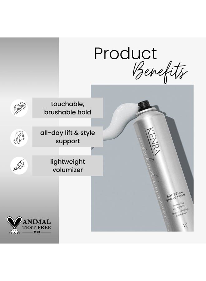 Kenra Platinum Boosting Spray-Foam 17 | Volumizing Styling Spray | All Hair Types | 8 oz - Image 2