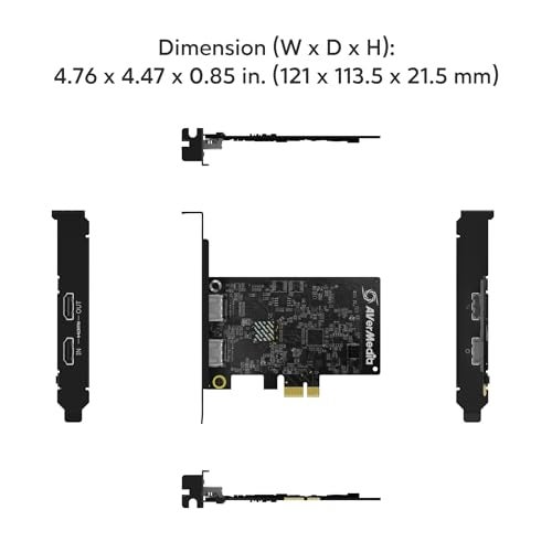 AVerMedia HDMI Capture Card for Streaming and Video Gaming, 4K60 Pass-Through with Ultra-Low Latency on PS5, PS4 Pro, Xbox Series X/S, Xbox One X, Switch Games - GC571 Live Streamer Ultra HD - Image 3