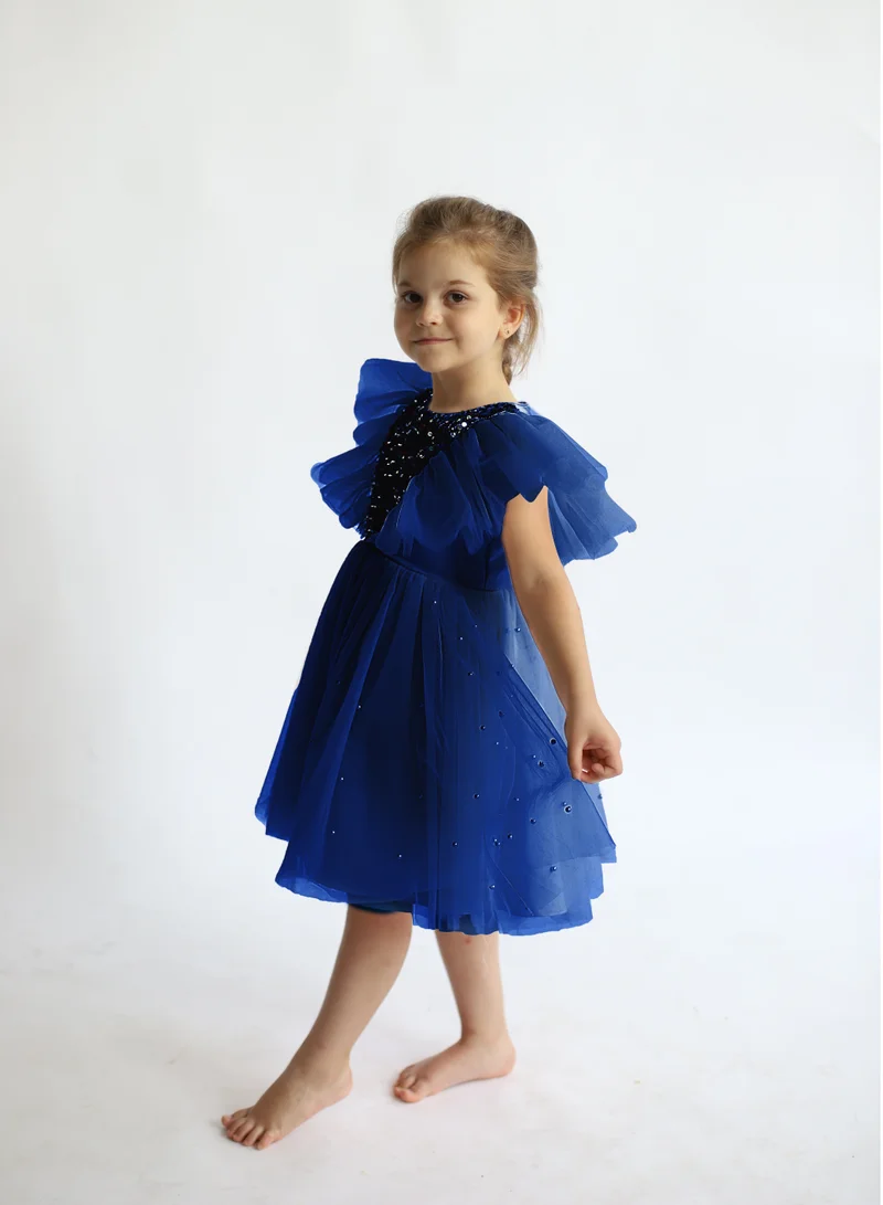 D'Daniela Sequin Bodice Tulle Dress