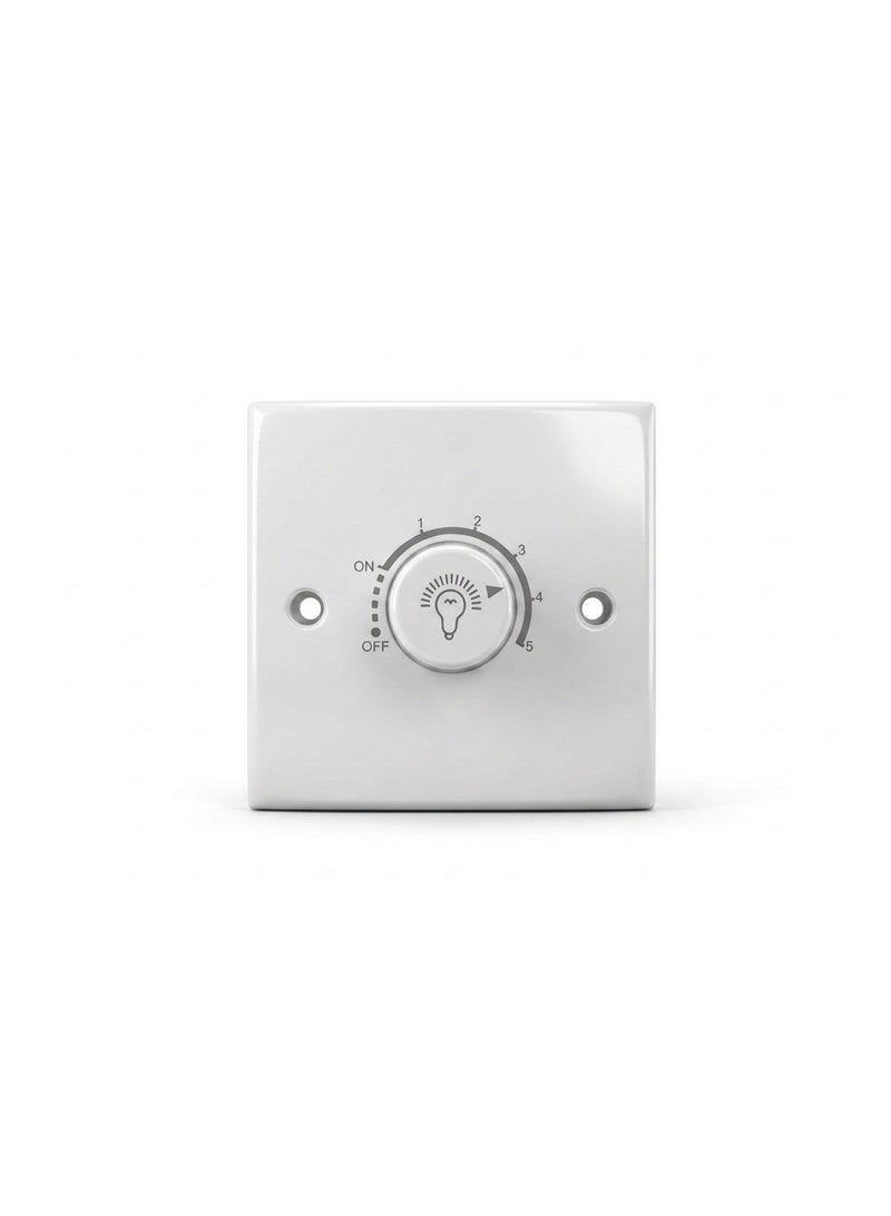 1000 Watts High-Power LED Dimmer Switch - Premium Wall Light Switch with Precision Brightness Control - Flicker-Free Dimming for Home & Office Lighting - Sleek Modern Design - White - Image 3