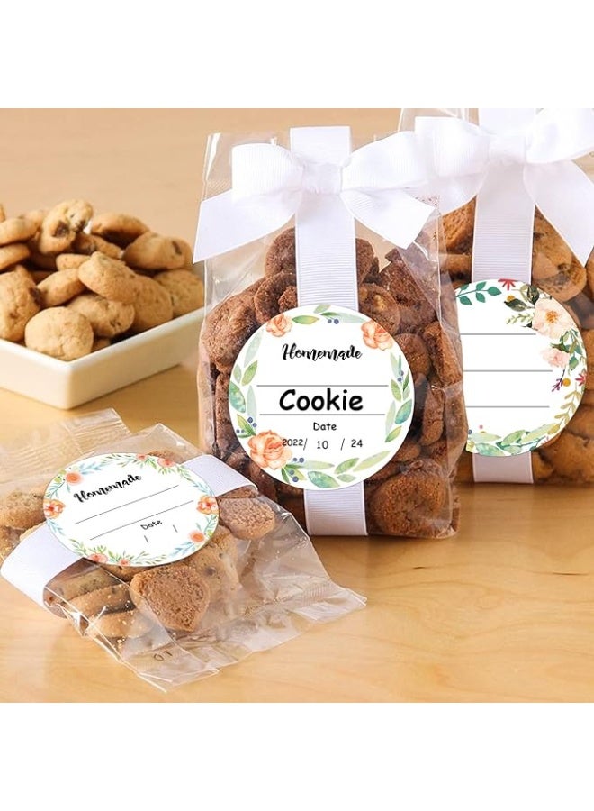 2 Inch Watercolor Floral Canning Stickers 500 Pcs Write on Date Contents Homemade Canning Jar Lids Labels with Lines for Handmade Mason Jars Spice Food Container Bottle Kitchen Organizing & Storage - Image 4