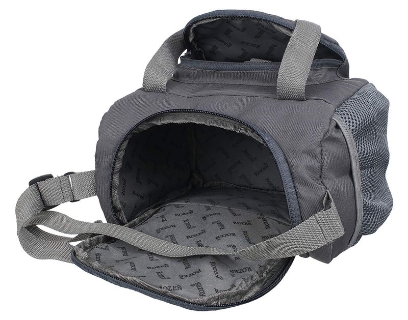 ROZEN Lunch Tiffin Bag roz-303 Grey for School Office Picnic - Image 4