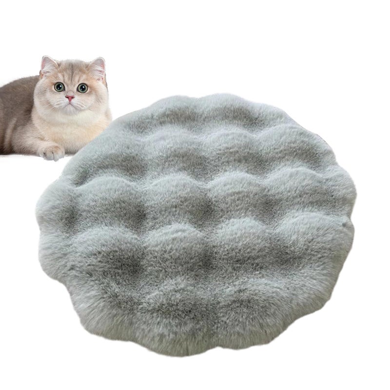 Green Circular Cushion Pet Bed Removable Washable Pad Anti Skid Base Lightweight Portable - Image 2
