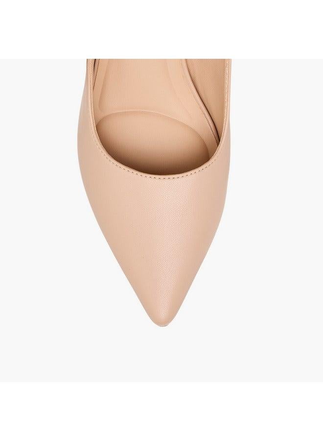 فلورا بيلا من شو إكسبرس حذاء نسائي بكعب ستيليتو وحزام خلفي بتفاصيل مكشكشة - Image 4