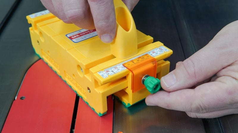 MICRO JIG GRR-RIPPER+ Plus by . Includes SafeRip Kit. Fully Adjustable 3D Push Block for Table Saws, Router Tables, Band Saws, and Jointers., Yellow/Green, 2 Pack - Image 4
