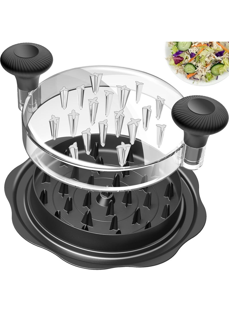 NANAO 10" Pro Chicken Shredder Tool Twist Large for Kitchen, BPA-Free Food-Safe Meat Grinder, Visible Chicken Breast Meat Shredder with Strong Anti-Slip Bottom & Ergonomic Handle, Black - Image 1
